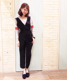 Kastane | 【Kastane】V開きサロペット(サロペット/オーバーオール)