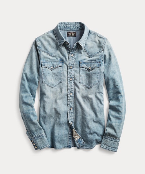 インディゴ デニム ウエスタン シャツ（シャツ/ブラウス）｜RRL