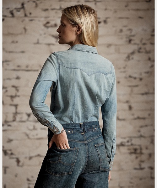 インディゴ デニム ウエスタン シャツ（シャツ/ブラウス）｜RRL