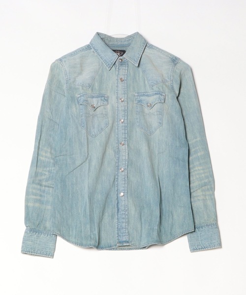インディゴ デニム ウエスタン シャツ（シャツ/ブラウス）｜RRL