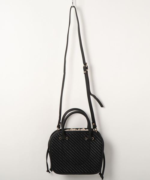 flower（フラワー）の「サマーミニボストン（ハンドバッグ・レディース・ブラック/ブラウン・FREE）」の3枚目の写真