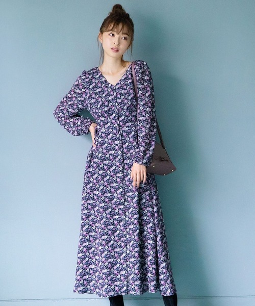 セール ワンピース Willselection ウィルセレクション のファッション モアフラワーナローワンピース ワンピース