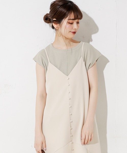 natural couture(ナチュラルクチュール)の「しっかりリブホックがポイントプルオーバー(Tシャツ/カットソー・レディース・ブラック/ベージュ/ブルー/アイボリー/ミント・FREE)」の4枚目の写真