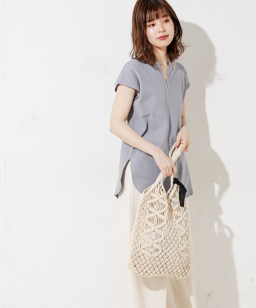 natural couture(ナチュラルクチュール)の「しっかりリブホックがポイントプルオーバー(Tシャツ/カットソー・レディース・ブラック/ベージュ/ブルー/アイボリー/ミント・FREE)」の19枚目の写真