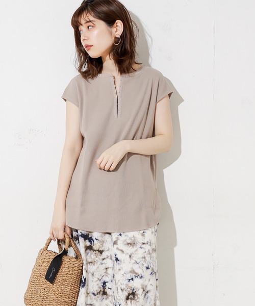 natural couture(ナチュラルクチュール)の「しっかりリブホックがポイントプルオーバー(Tシャツ/カットソー・レディース・ブラック/ベージュ/ブルー/アイボリー/ミント・FREE)」の18枚目の写真