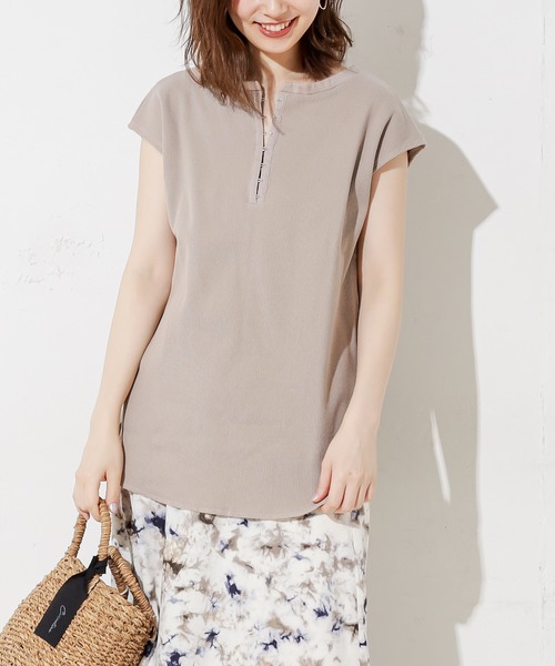 natural couture(ナチュラルクチュール)の「しっかりリブホックがポイントプルオーバー(Tシャツ/カットソー・レディース・ブラック/ベージュ/ブルー/アイボリー/ミント・FREE)」の17枚目の写真