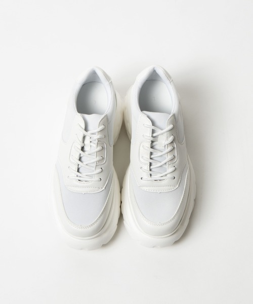 WEGO(ウィゴー)の「WEGO/ボリュームソールスニーカー(スニーカー・レディース・ホワイト/ブラック・LARGE/MEDIUM)」の8枚目の写真