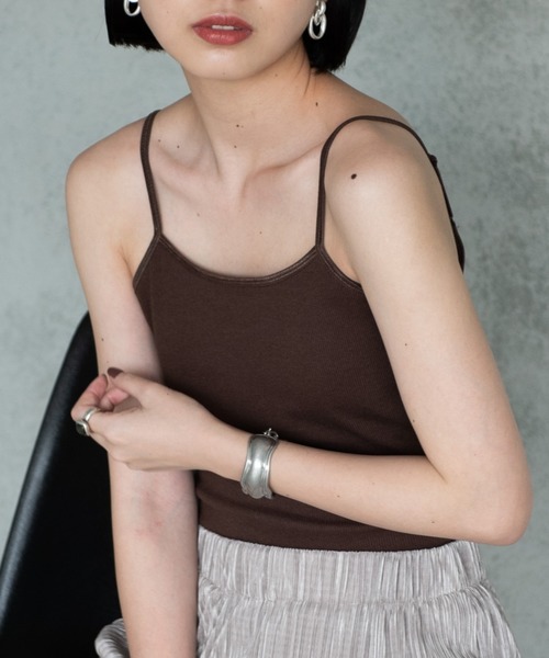 Aunt Marie's（アントマリーズ）の「【カップ付き】バックオープンキャミソール/AUNT MARIE'S（キャミソール・レディース・ブラック/ナチュラル/カーキ/ダークブラウン・FREE）」の22枚目の写真