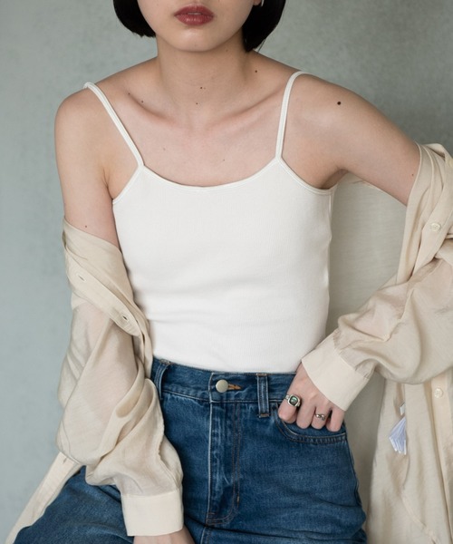 Aunt Marie's（アントマリーズ）の「【カップ付き】バックオープンキャミソール/AUNT MARIE'S（キャミソール・レディース・ブラック/ナチュラル/カーキ/ダークブラウン・FREE）」の21枚目の写真