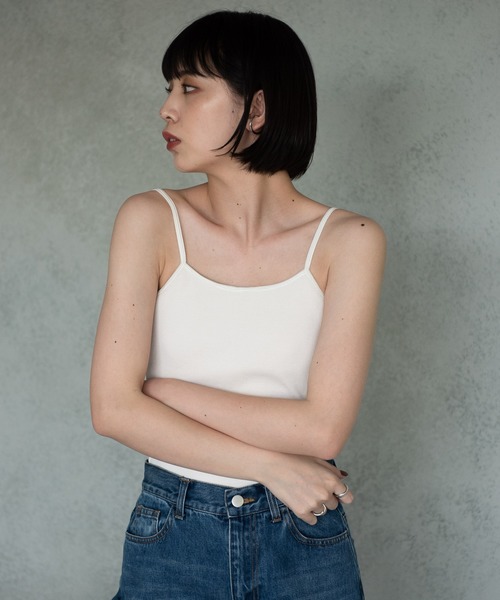 Aunt Marie's（アントマリーズ）の「【カップ付き】バックオープンキャミソール/AUNT MARIE'S（キャミソール・レディース・ブラック/ナチュラル/カーキ/ダークブラウン・FREE）」の16枚目の写真