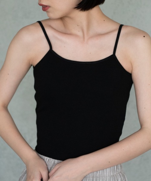 Aunt Marie's（アントマリーズ）の「【カップ付き】バックオープンキャミソール/AUNT MARIE'S（キャミソール・レディース・ブラック/ナチュラル/カーキ/ダークブラウン・FREE）」の9枚目の写真