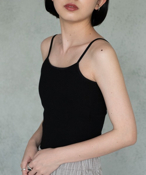 Aunt Marie's（アントマリーズ）の「【カップ付き】バックオープンキャミソール/AUNT MARIE'S（キャミソール・レディース・ブラック/ナチュラル/カーキ/ダークブラウン・FREE）」の8枚目の写真