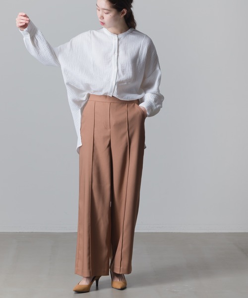 【TOMORROW LAND】Edition バンドカラービックシャツ OMNES Another Edition（オムネス アナザーエディション）の「ダブル