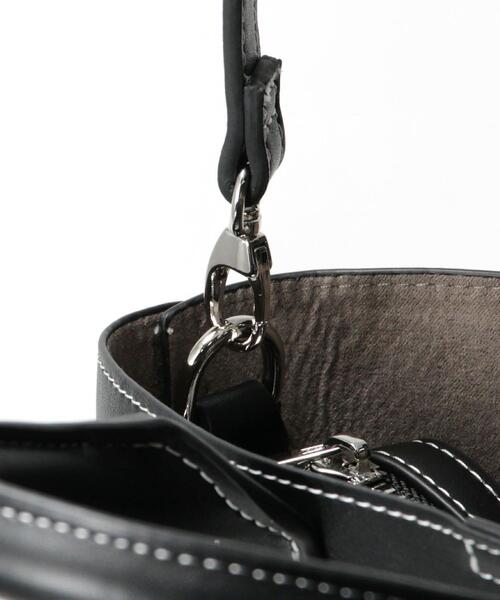 BEAUTY&YOUTH UNITED ARROWS（ビューティーアンドユースユナイテッドアローズ）の「BY ステッチビッグショルダーバッグ -2WAY- о（トートバッグ・レディース・オレンジ系その他/ブラック・FREE）」の6枚目の写真