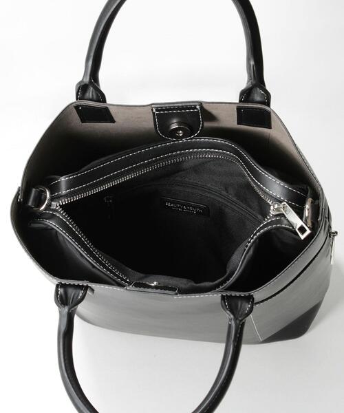 BEAUTY&YOUTH UNITED ARROWS（ビューティーアンドユースユナイテッドアローズ）の「BY ステッチビッグショルダーバッグ -2WAY- о（トートバッグ・レディース・オレンジ系その他/ブラック・FREE）」の19枚目の写真