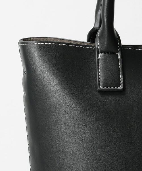 BEAUTY&YOUTH UNITED ARROWS（ビューティーアンドユースユナイテッドアローズ）の「BY ステッチビッグショルダーバッグ -2WAY- о（トートバッグ・レディース・オレンジ系その他/ブラック・FREE）」の16枚目の写真