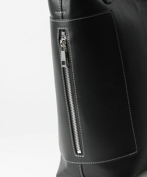 BEAUTY&YOUTH UNITED ARROWS（ビューティーアンドユースユナイテッドアローズ）の「BY ステッチビッグショルダーバッグ -2WAY- о（トートバッグ・レディース・オレンジ系その他/ブラック・FREE）」の14枚目の写真