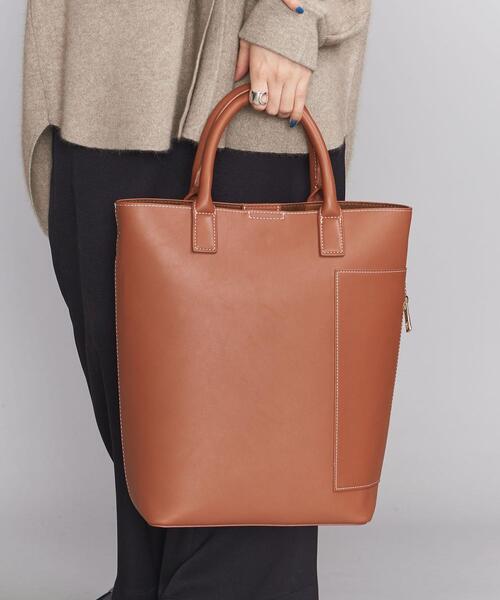 BEAUTY&YOUTH UNITED ARROWS（ビューティーアンドユースユナイテッドアローズ）の「BY ステッチビッグショルダーバッグ -2WAY- о（トートバッグ・レディース・オレンジ系その他/ブラック・FREE）」の20枚目の写真