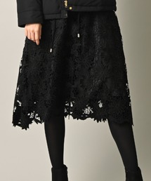 INTERPLANET | スエード刺繍フレアースカート(スカート)