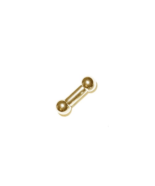 MORPH(モルフ)の「MORPH モルフ バーベルボディーピアス 4ゲージ 8mm~16mm(ピアス(片耳用)・メンズ・ゴールド・8/14/12/10/16)」の2枚目の写真