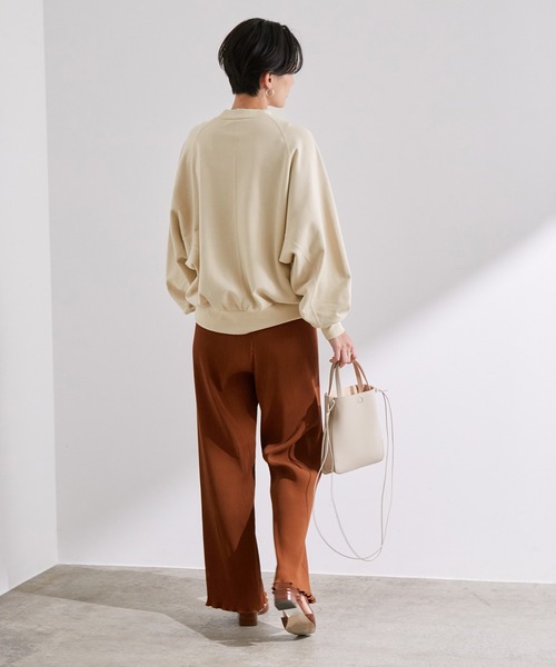 アダムエロペ　【WEB限定品】 チャコールグレー FREE ADAM ET ROPE'（アダムエロペ）の「【WEB限定】グロススウェット