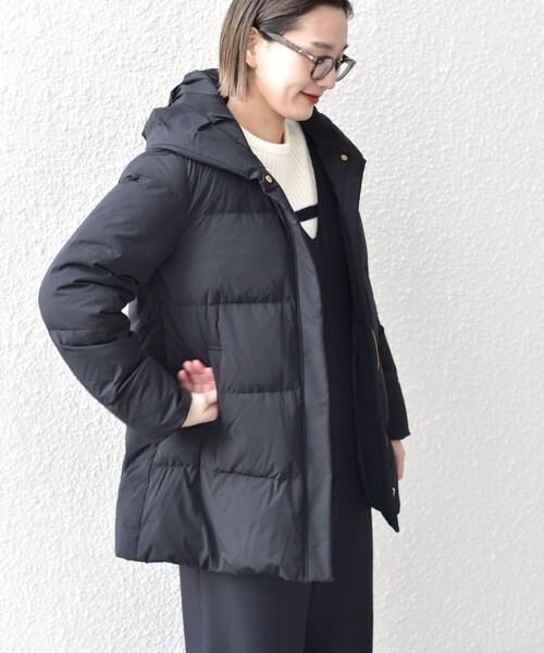 SHIPS Khaju ショールカラーダウンミディコート Khaju（カージュ）の「Khaju:ショールカラーダウンミディコート