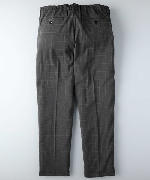 PLUS ONE（プラスワン）の「【PLUS ONE】起毛チェックイージーパンツ（その他パンツ・メンズ・ブラウン/グレー・S/M/L/XL）」の8枚目の写真