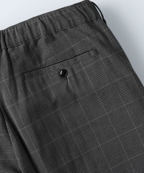 PLUS ONE（プラスワン）の「【PLUS ONE】起毛チェックイージーパンツ（その他パンツ・メンズ・ブラウン/グレー・S/M/L/XL）」の3枚目の写真