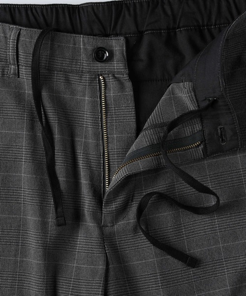 PLUS ONE（プラスワン）の「【PLUS ONE】起毛チェックイージーパンツ（その他パンツ・メンズ・ブラウン/グレー・S/M/L/XL）」の5枚目の写真