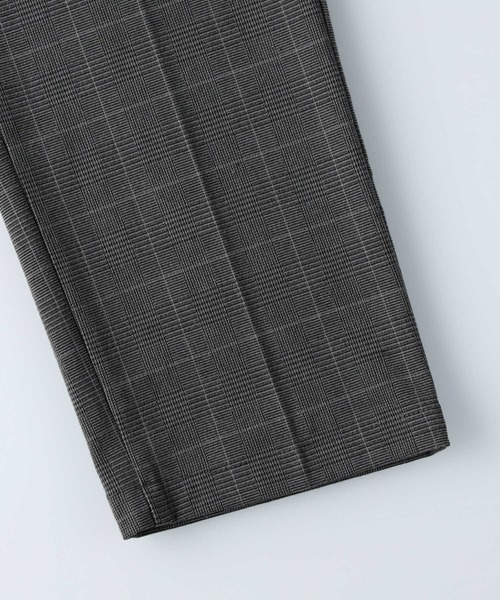 PLUS ONE（プラスワン）の「【PLUS ONE】起毛チェックイージーパンツ（その他パンツ・メンズ・ブラウン/グレー・S/M/L/XL）」の6枚目の写真