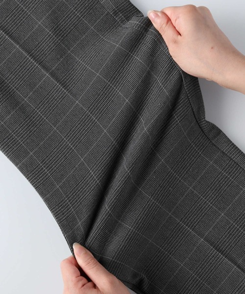 PLUS ONE（プラスワン）の「【PLUS ONE】起毛チェックイージーパンツ（その他パンツ・メンズ・ブラウン/グレー・S/M/L/XL）」の7枚目の写真