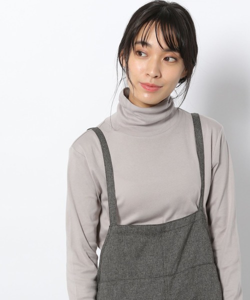 LAKOLE(ラコレ)の「【保温】ウィンターコットンインナータートルネックカットソー / LAKOLE(Tシャツ/カットソー・レディース・ライトグレー/ブラック/オフホワイト/サンドグレー・SMALL/MEDIUM)」の18枚目の写真