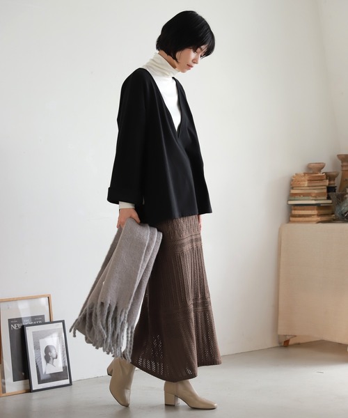 LAKOLE(ラコレ)の「【保温】ウィンターコットンインナータートルネックカットソー / LAKOLE(Tシャツ/カットソー・レディース・ライトグレー/ブラック/オフホワイト/サンドグレー・SMALL/MEDIUM)」の5枚目の写真