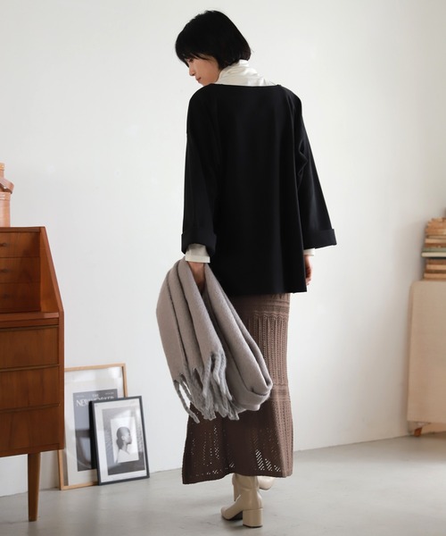 LAKOLE(ラコレ)の「【保温】ウィンターコットンインナータートルネックカットソー / LAKOLE(Tシャツ/カットソー・レディース・ライトグレー/ブラック/オフホワイト/サンドグレー・SMALL/MEDIUM)」の8枚目の写真