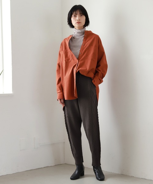 LAKOLE(ラコレ)の「【保温】ウィンターコットンインナータートルネックカットソー / LAKOLE(Tシャツ/カットソー・レディース・ライトグレー/ブラック/オフホワイト/サンドグレー・SMALL/MEDIUM)」の9枚目の写真