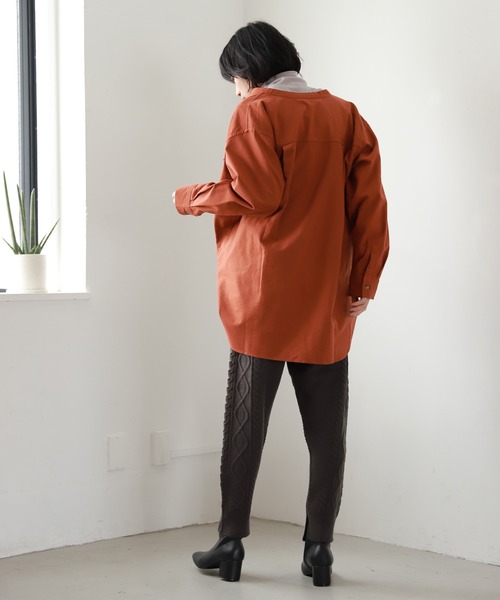 LAKOLE(ラコレ)の「【保温】ウィンターコットンインナータートルネックカットソー / LAKOLE(Tシャツ/カットソー・レディース・ライトグレー/ブラック/オフホワイト/サンドグレー・SMALL/MEDIUM)」の11枚目の写真