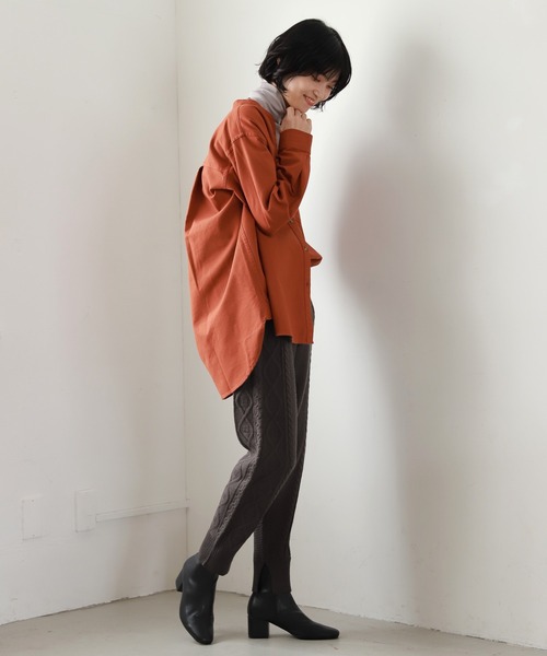 LAKOLE(ラコレ)の「【保温】ウィンターコットンインナータートルネックカットソー / LAKOLE(Tシャツ/カットソー・レディース・ライトグレー/ブラック/オフホワイト/サンドグレー・SMALL/MEDIUM)」の12枚目の写真