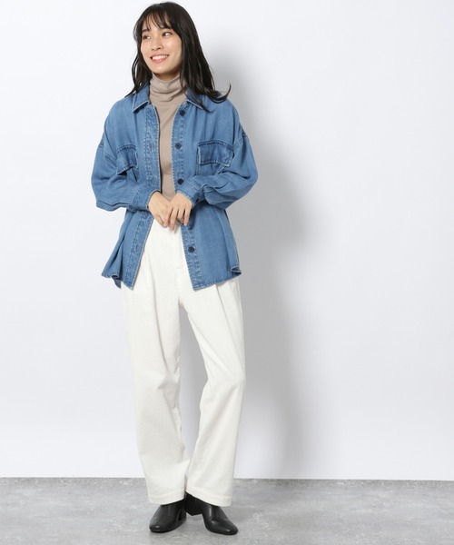 LAKOLE(ラコレ)の「【保温】ウィンターコットンインナータートルネックカットソー / LAKOLE(Tシャツ/カットソー・レディース・ライトグレー/ブラック/オフホワイト/サンドグレー・SMALL/MEDIUM)」の15枚目の写真