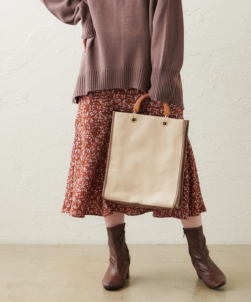 natural couture（ナチュラルクチュール）の「裾切替マーメイドスカート（スカート・レディース・ライトベージュ/レンガ/ブルー/ブラック・FREE）」の17枚目の写真