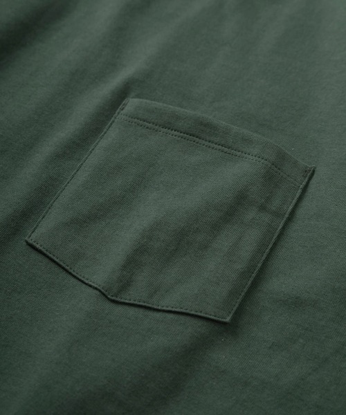 HANES（ヘインズ）の「【0】【Hanes/ヘインズ】 BEEFY-T 1P ポケットTシャツ（Tシャツ/カットソー・メンズ・グレー/ブラック/ホワイト/ネイビー/オリーブ/レッド/グリーン・M/L/XL/S）」の20枚目の写真