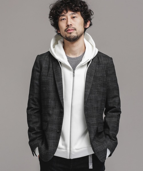 ナンバーナイン ナノユニバース ジップパーカー フーディ ダブルジップ