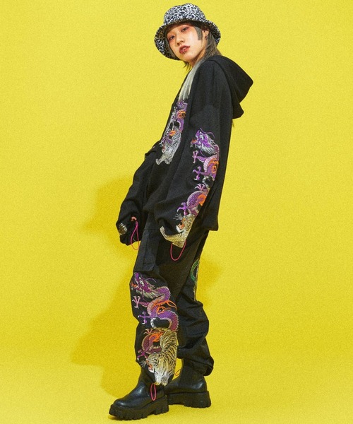 GALFY ガルフィー エグYABAIフードJKT パーカー ドローコード付