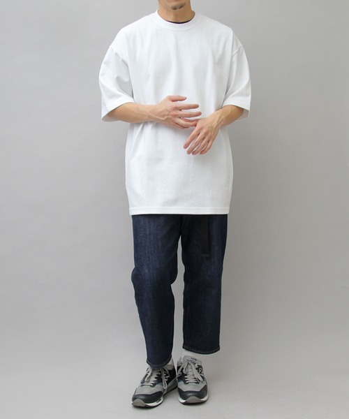 United Athle（ユナイテッドアスレ）の「9.1オンス マグナムウェイト ビッグシルエットTシャツ（Tシャツ/カットソー・メンズ・ホワイト/カーキ/ブルー/ナチュラル/ブラック/グレー/グリーン/ブラック系その他/ブルー系その他/ネイビー・M/L/XL）」の19枚目の写真