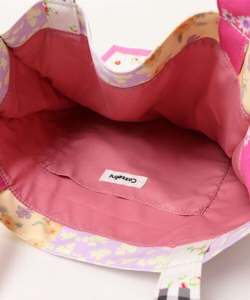 Casselini(キャセリーニ)の「コラージュプリントトート(エコバッグ/サブバッグ・レディース・ブラウン/ミント/ピンク/オレンジ・FREE)」の22枚目の写真