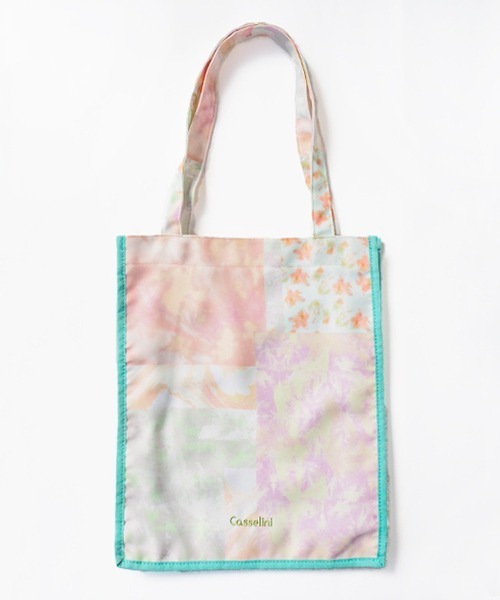 Casselini(キャセリーニ)の「コラージュプリントトート(エコバッグ/サブバッグ・レディース・ブラウン/ミント/ピンク/オレンジ・FREE)」の18枚目の写真