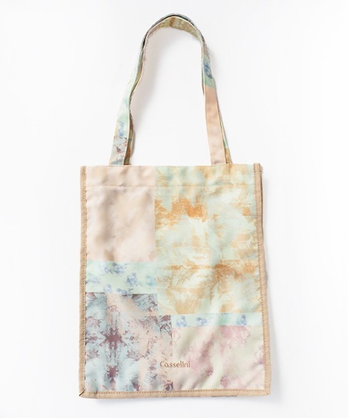 Casselini(キャセリーニ)の「コラージュプリントトート(エコバッグ/サブバッグ・レディース・ブラウン/ミント/ピンク/オレンジ・FREE)」の13枚目の写真