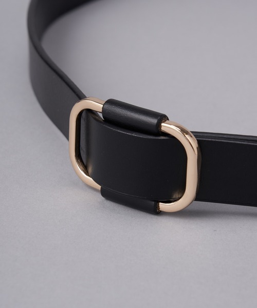 CIAOPANIC（チャオパニック）の「ピンレスレザーベルト（ベルト・レディース・ブラック/ダークブラウン・FREE）」の5枚目の写真