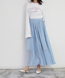 MODE ROBE | シアーフレアスカート(スカート)