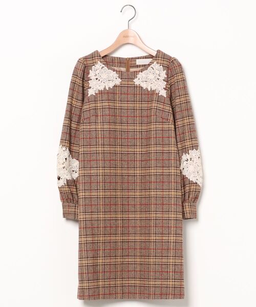 セール ブランド古着 チェック柄長袖ワンピース ワンピース 31 Sons De Mode トランテアン ソン ドゥ モード のファッション通販 Zozoused