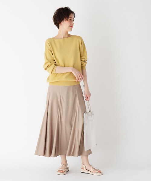 OPAQUE.CLIP(オペークドットクリップ)の「◆【エマール検証済】Lux organic cotton ボートネックニット【WEB限定サイズ】(ニット/セーター・レディース・ブラック/オフホワイト/オリーブ/マスタード/ライトパープル/ガンメタ/ダークグリーン・40/38/42/36/34)」の19枚目の写真